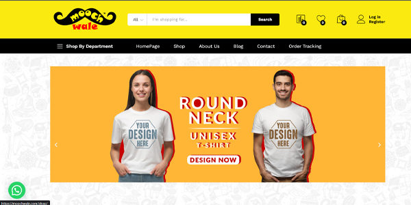 Custom tshirt website developer
