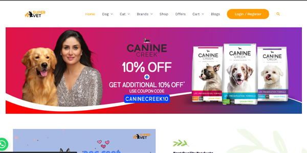 Online Pet Store Website