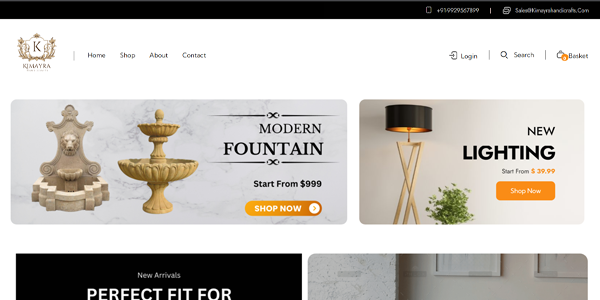 handicraft Ecommerce website developer